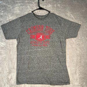 Alabama Crimson Tide Shirt Men's Large Gray Short Sleeve Shirt